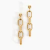 Boucles D'oreilles Pendantes Linkora Or Jaune