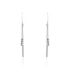 Boucles D'oreilles Pendantes Eucleia Argent Blanc
