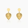 Boucles D'oreilles Pendantes Hyacinth Acier Jaune