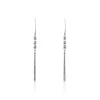 Boucles D'oreilles Pendantes Melodie Argent Blanc