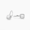 Boucles D'oreilles Pendantes Rio Argent Blanc Oxyde De Zirconium