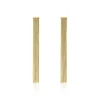 Boucles D'oreilles Pendantes Josephine Acier Doré