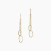 Boucles D'Oreilles Pendantes Ovidiu Or Jaune