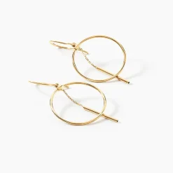 Boucles D'oreilles Pendantes Tila Or Jaune