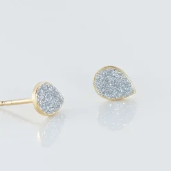 Boucles D'oreilles Puces Anitta Or Jaune