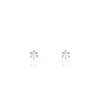 Boucles D'oreilles Puces Allison Argent Blanc Oxyde De Zirconium