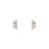 Boucles D'oreilles Puces Argent Rose Donella Oxyde De Zirconium