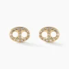 Boucles D'oreilles Puces Antun Or Jaune Diamant