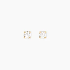 Boucles D'Oreilles Puces Aphrodite Or Jaune Diamant