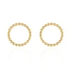 Boucles D'oreilles Puces Abigael Plaqué Or Jaune