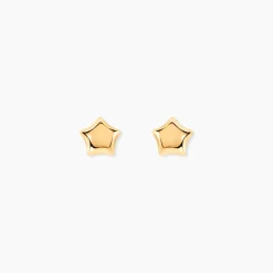 Boucles D'oreilles Puces Alphonsine Etoile Or Jaune