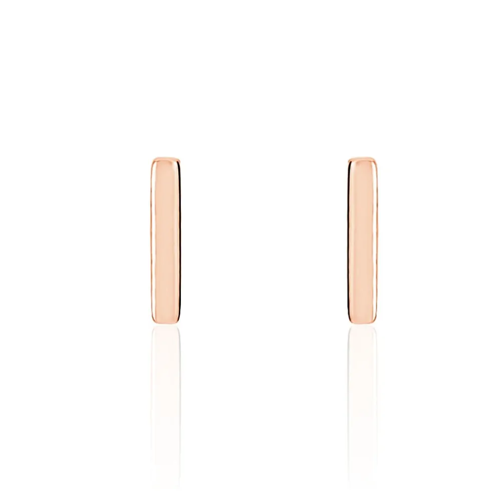 Boucles D'oreilles Puces Birati Argent Rose