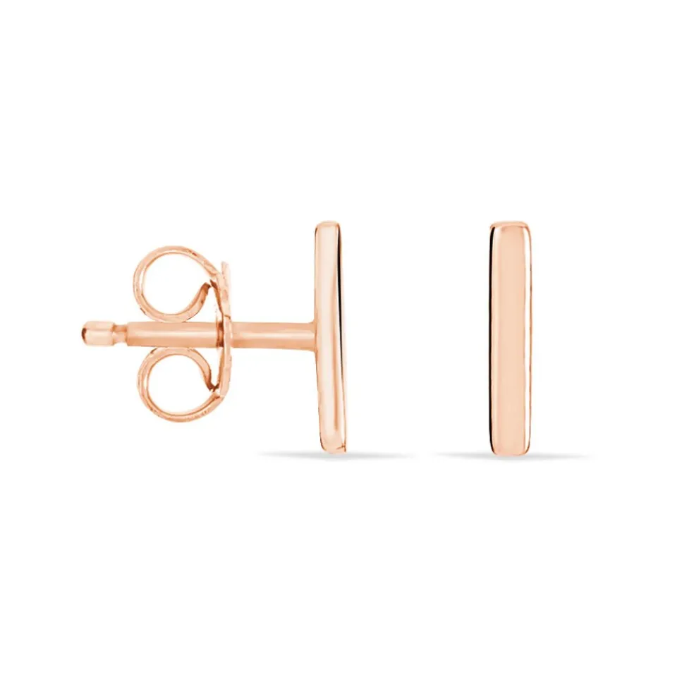 Boucles D'oreilles Puces Birati Argent Rose