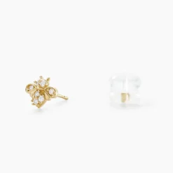 Boucles D'oreilles Puces Bettye Or Jaune Oxyde De Zirconium