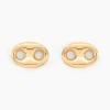 Boucles D'oreilles Puces Cara Grain De Cafe Or Jaune