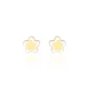 Boucles D'oreilles Puces Cleomelia Fleur Or Jaune