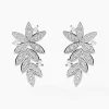 Boucles D'oreilles Puces Cezar Or Jaune Diamant
