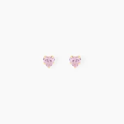 Boucles D'oreilles Puces Daria Or Jaune Oxyde