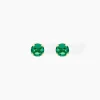 Boucles D'oreilles Puces Daria Or Jaune Oxyde De Zirconium