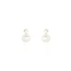Boucles D'oreilles Puces Eolande Or Jaune Perle De Culture