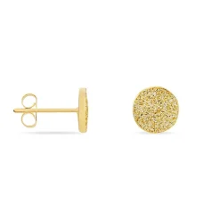 Boucles D'oreilles Puces Eryne Or Jaune