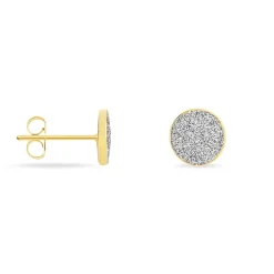 Boucles D'oreilles Puces Eryne Or Jaune
