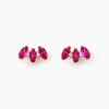 Boucles D'oreilles Puces Euclid Or Jaune Oxyde De Zirconium