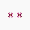 Boucles D'Oreilles Puces Fingall Or Jaune Oxyde De Zirconium
