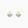 Boucles D'Oreilles Puces Firenze Or Jaune Oxyde De Zirconium