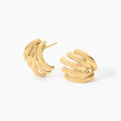 Boucles D'Oreilles Puces Fahim Or Jaune