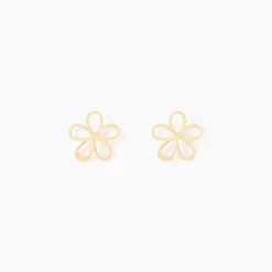 Boucles D'oreilles Puces Friðrika Or Jaune