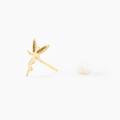 Boucles D'oreilles Puces Feelia Or Jaune