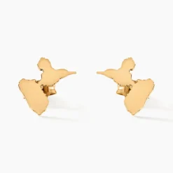 Boucles D'oreilles Puces Gwada Or Jaune