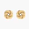 Boucles D'Oreilles Puces Gawain Or Jaune