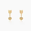 Boucles D'oreilles Puces Hannie Plaqué Or Jaune