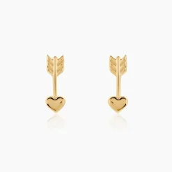 Boucles D'oreilles Puces Hannie Plaqué Or Jaune