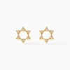 Boucles D'oreilles Puces Isak Or Jaune Diamant
