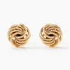 Boucles D'oreilles Puces Ilhame Nid Or Jaune