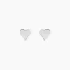 Boucles D'oreilles Puces Jeanne-françoise Argent Blanc