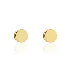 Boucles D'oreilles Puces Jourdan Eas Acier Doré