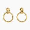 Boucles D'oreilles Puces Josephine Acier Doré