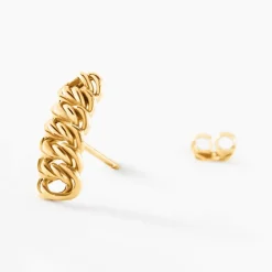 Boucles D'oreilles Puces Jimmy Or Jaune