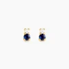 Boucles D'Oreilles Puces Jetta Or Jaune Oxyde De Zirconium