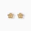 Boucles D'oreilles Puces Kukka Or Jaune