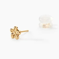 Boucles D'oreilles Puces Kukka Or Jaune