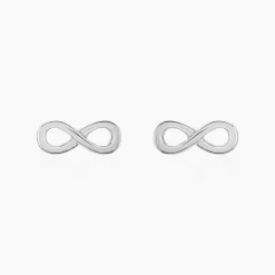 Boucles D'oreilles Puces Kamy Argent Blanc