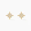 Boucles D'oreilles Puces Konstantsia Or Jaune Oxyde