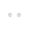 Boucles D'oreilles Puces Kesya Nacres Bouton Or Jaune Perle De Culture
