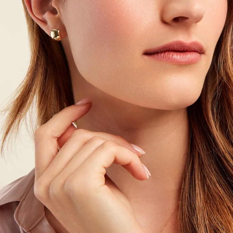 Boucles D'oreilles Puces Linddya Or Jaune