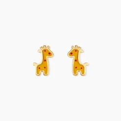 Boucles D'Oreilles Puces Mostafa Or Jaune